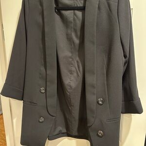 EXPRESS Women's Black Boyfriend Blazer